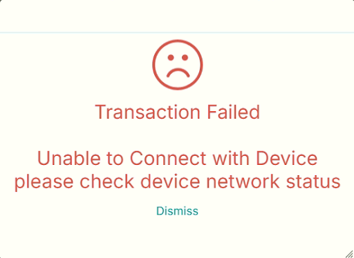 Terminal error screenshot